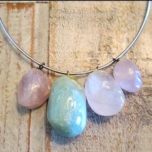 Huge Genuine jade stones artisan choker